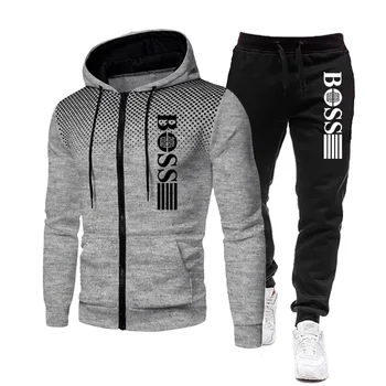 Men’s Zippered Tracksuit Set 1