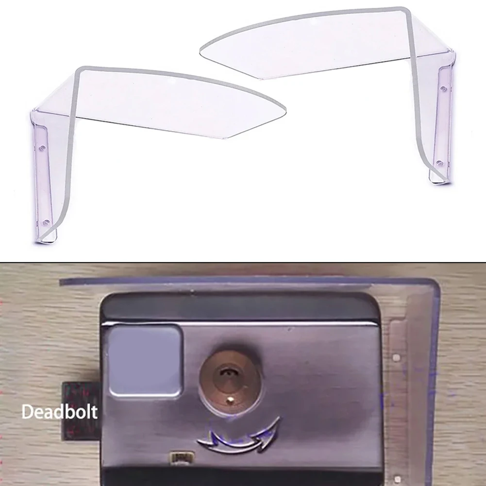 1pc Electric Lock Rain Cover Outdoor Electronic Mechanical Lock Protective Cover Acrylic Access Controller Cover