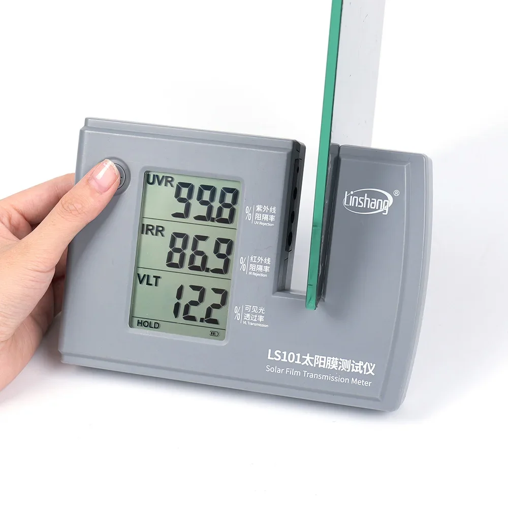 LS101 Window Tint Transmission Meter IR UV Visible Light Transmittance Detection Solar Film Window Tint Tester 4