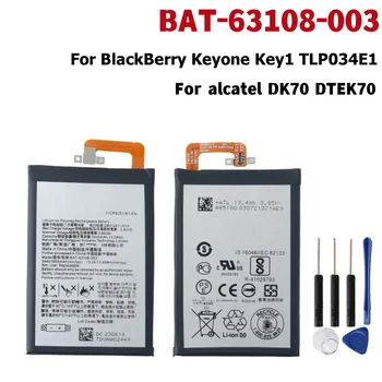 Replacement Battery 3440mAh BAT-63108-003 For BlackBerry Keyone Key1 TLP034E1 For alcatel DK70 DTEK70 Batteries+Tools