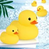 Baby Bath Toys Cute Duck Baby Gift Bathroom Rubber Large Yellow Duck Bathing Playing Water Kawaii Squeeze Float Ducks 1