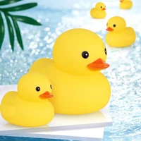 Baby Bath Toys Cute Duck Baby Gift Bathroom Rubber Large Yellow Duck Bathing Playing Water Kawaii Squeeze Float Ducks 1