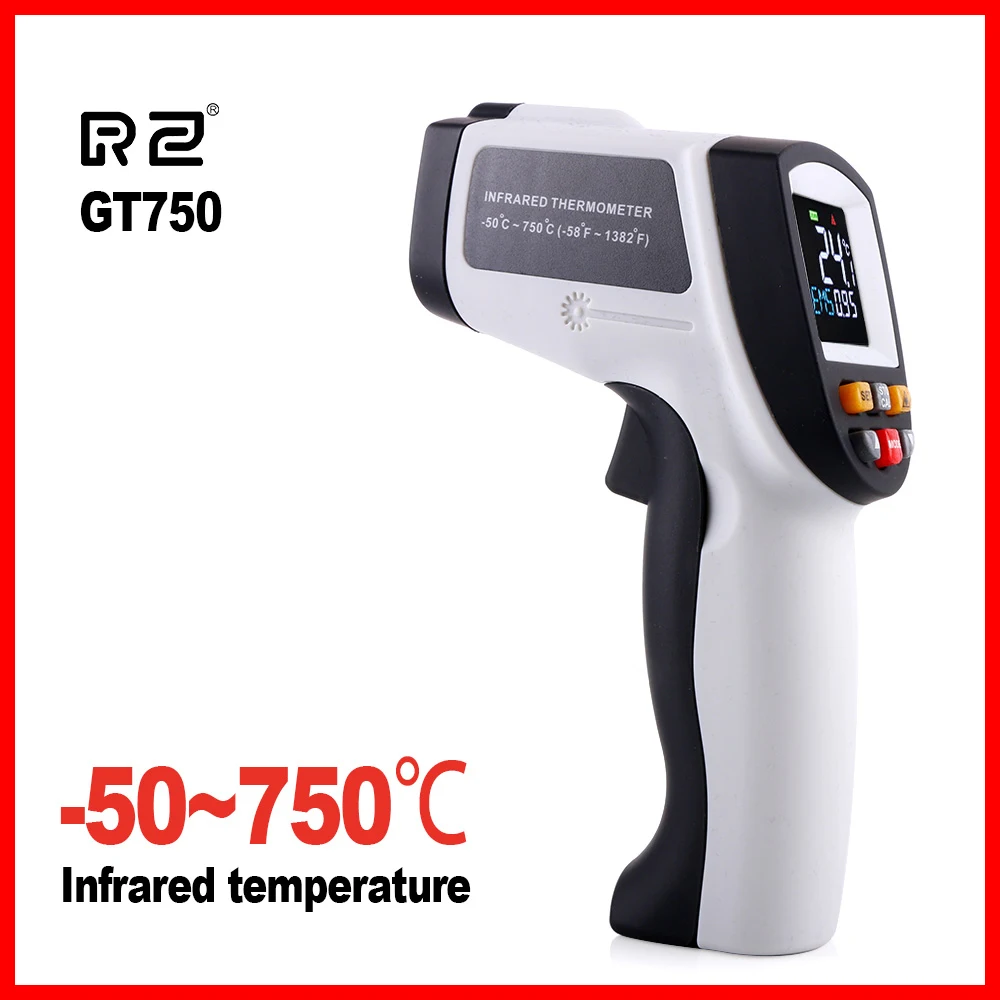 Rz Ir Infrared Thermometer Pyrometer Noncontact Handheld Digital