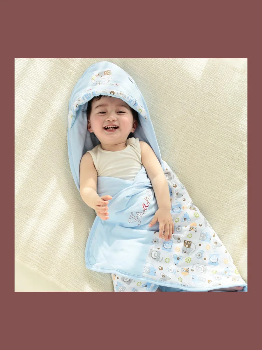 Baby wrap towel autumn winter thick cotton blanket newborn swaddling supplies0-12months