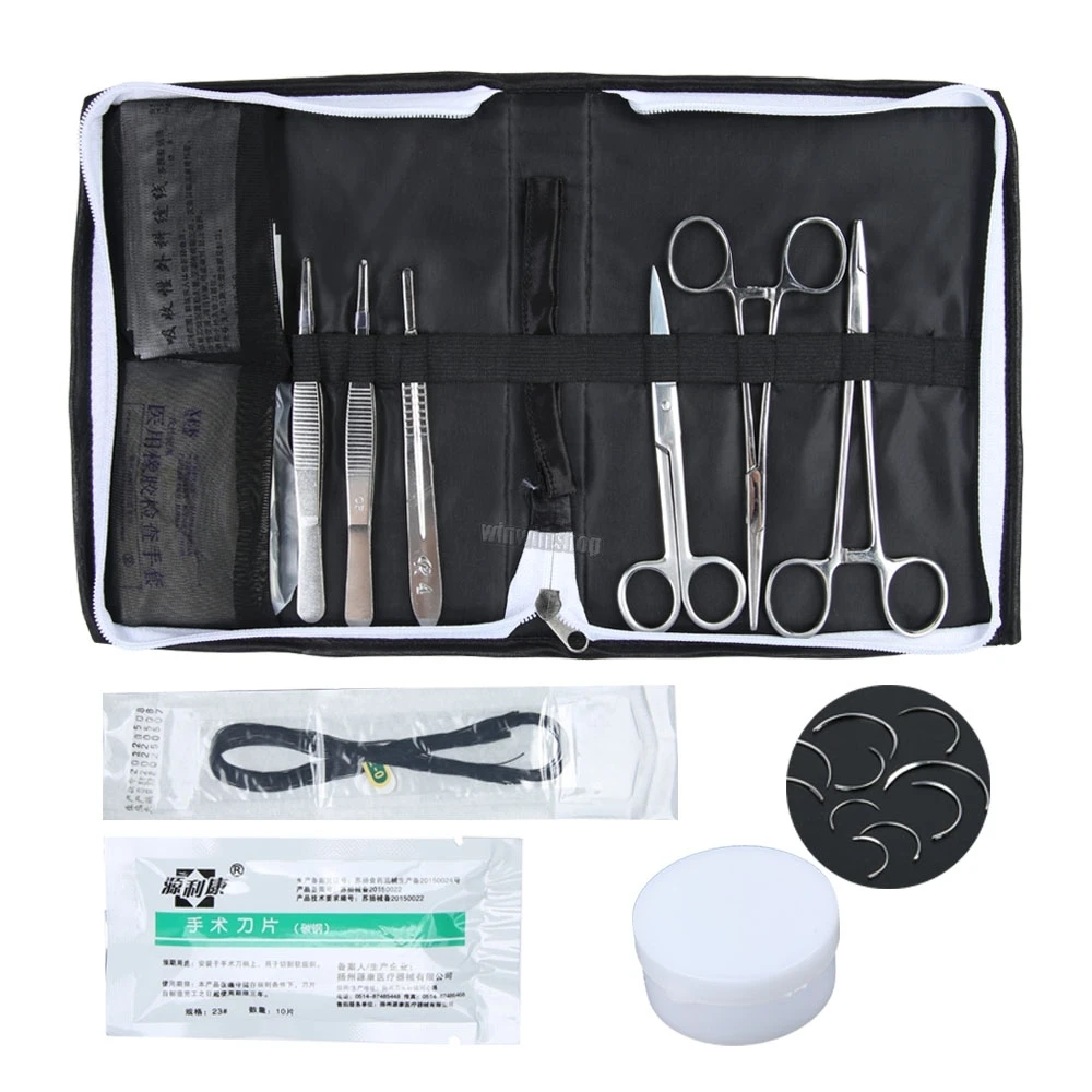 1SetMedicalSurgicalStudentsSuturePracticeKitwithSurgicalTrainingKit22PcsDissection