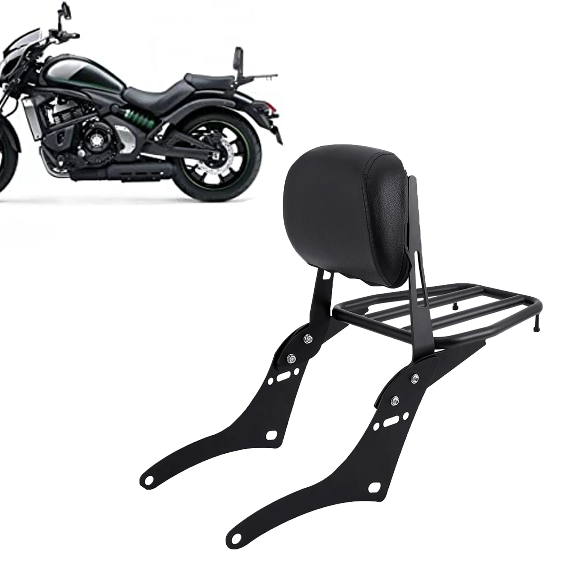 Samger Backrest Sissy Bar With Comfortable Pad And Luggage Rack For Honda Rebel 500 CMX300 CMX500 CMX 300 500 2017-2023 2021