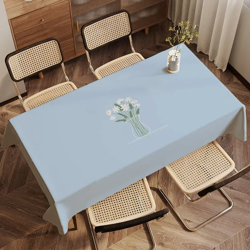 

Small Fresh Plant Leaf Tablecloth Household Waterproof and Oil Resistant Tea Coffee Table Mat TV Dustproof Cloth