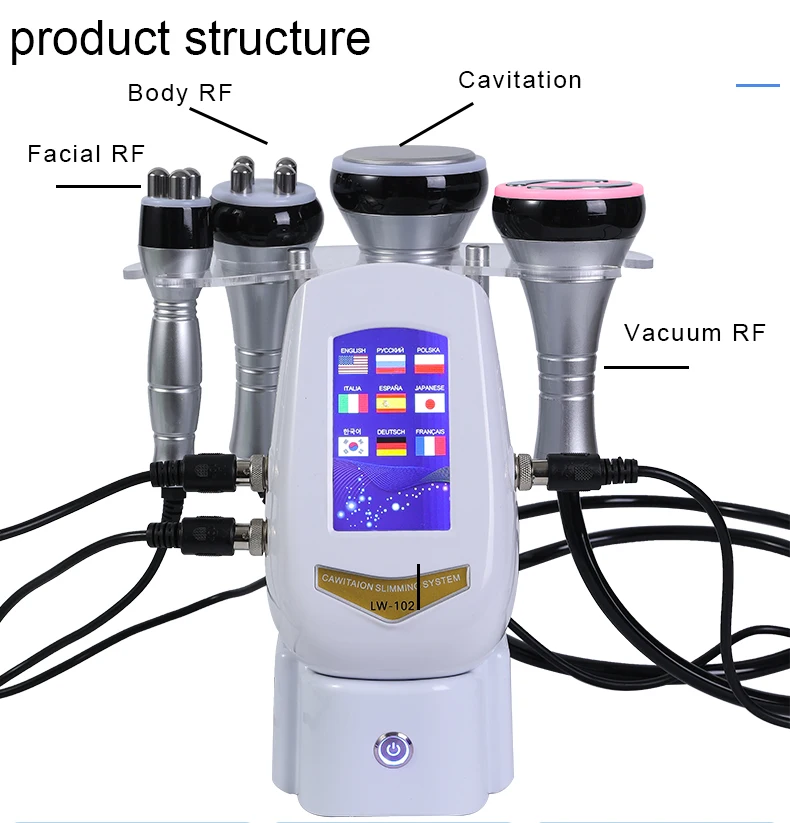 40K Cavitation Machine 4-1 Ultrasonic RF Body Shaping Lose Weight