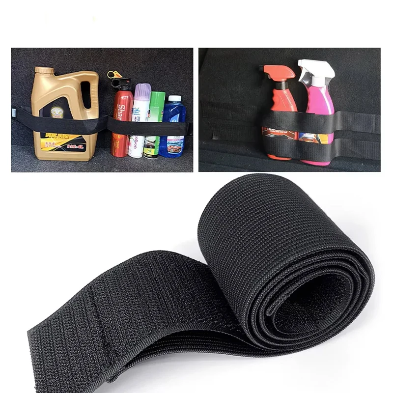 Organizer per Bagagliaio Auto con Nastri Magici Neri, Accessori Auto, Cinghie di Fissaggio, Borsa Portaoggetti, Nastri per Organizzazione Interna Auto