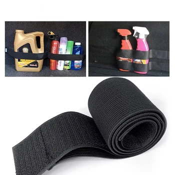 Organizer per Bagagliaio Auto con Nastri Magici Neri, Accessori Auto, Cinghie di Fissaggio, Borsa Portaoggetti, Nastri per Organizzazione Interna Auto