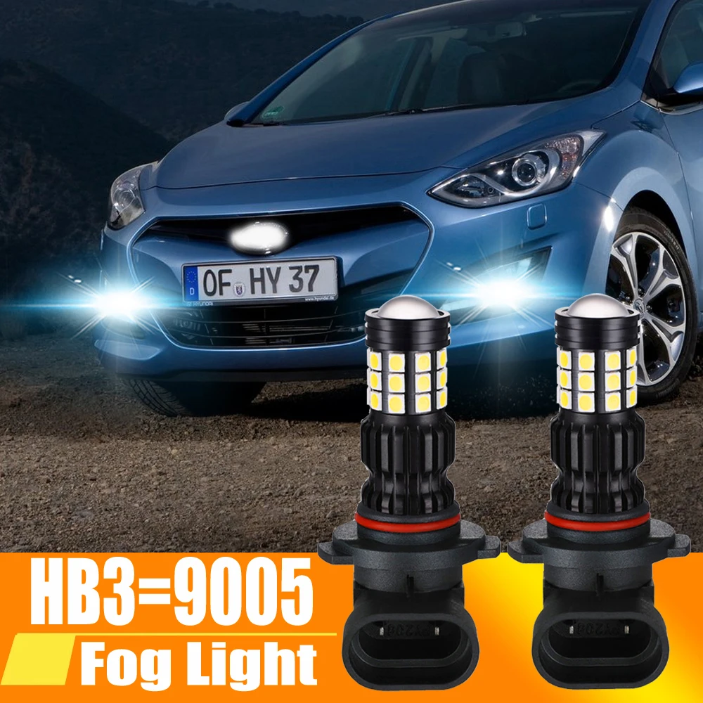 

2 шт., сверхъярсветодиодный светодиодные лампы 9005 H8 HB3 H11 H16(JP) для автомобильных противотуманных фар, белые дневные ходовые огни для вождения, автомобильные лампы для Kia Audi