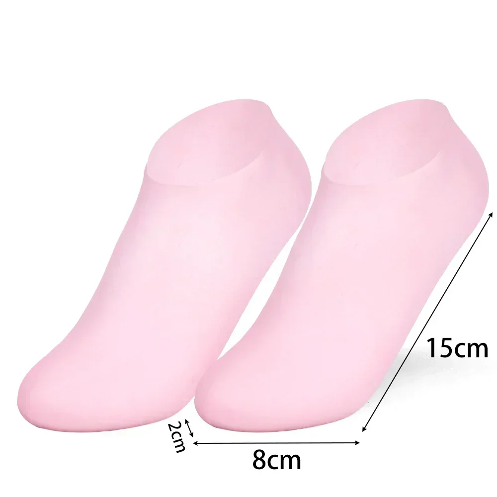 Silicone Protective Skin Care Exfoliation Waterproof Anti-crack Moisturizing Elastic Socks Foot Covers Winter plantar Care