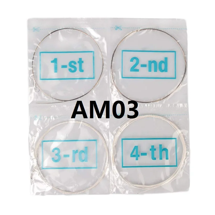 10 Sets Alice AM03/AM04 Mandolin Strings Silver-Plated/Coated Copper Alloy Wound EADG mandolin strings
