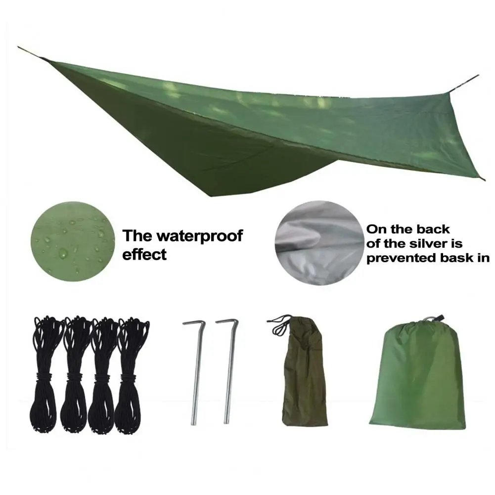 

Triangular Sun Shade 1 Set Practical Thicker Easy-to-carry Camping Beach Sunshade Cloth Moistureproof Mat Hiking Supply