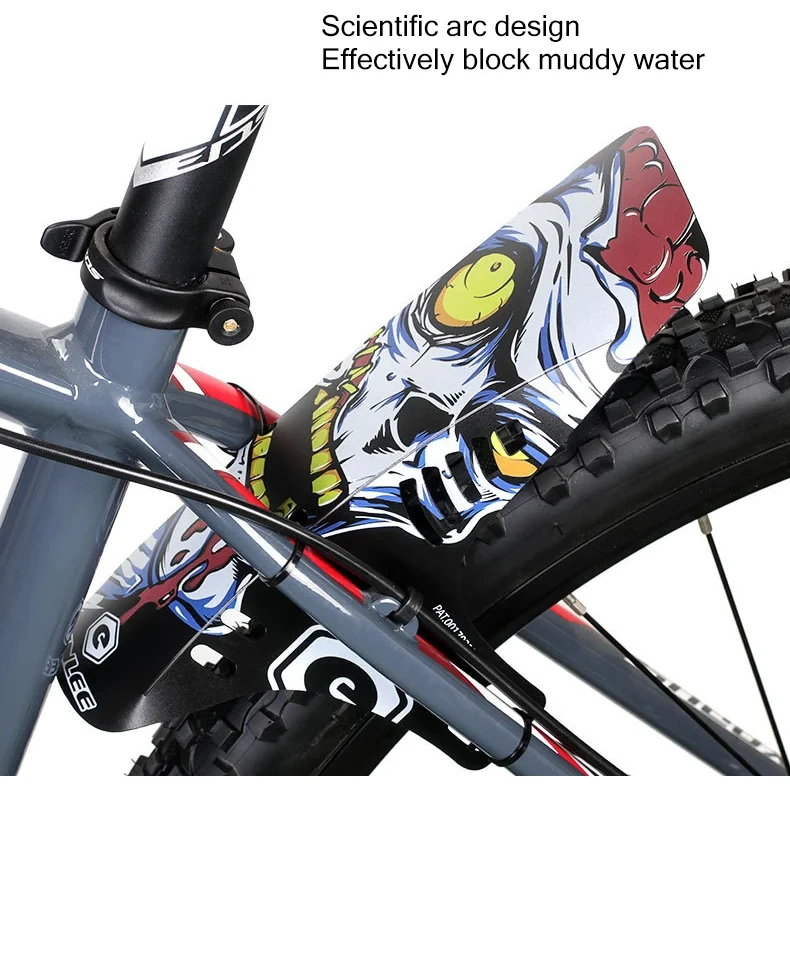 1pc Reflektierende Kotflügel MTB Fahrrad Kotflügel Geeignet für Gabel Hinterrad Kotflügel Reflektierende Schlamm Schutz Radfahren Teile – Detail 5