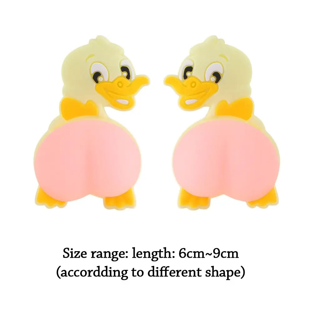 Anti-collision Stickers 1Pair Cartoon Cute Animal 3D Silicone Butt Door Stop Refrigerator Anti-scratch Phone Decoration For Gift door stopper,silicone door stopper,door stopper bumpers,silicone door sticker
