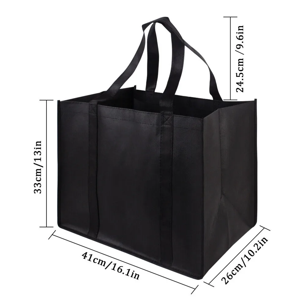 Large Capacity Shopping Bag  Female Tote Bag Non-Woven Fabric Eco Bag Reusable Pouch Travel Storage Handbag Organizer 2