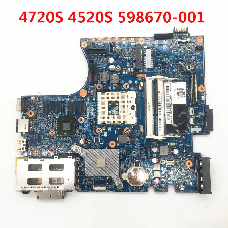 Материнская плата 598670-001 598670-501 598670-601 для ноутбука HP Probook 4720s 4520s материнская HM57 HD5470