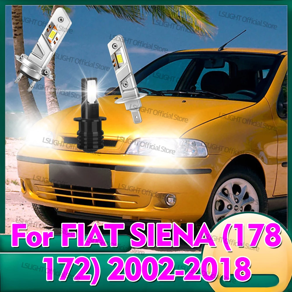 2/6x LED 전구 30000LM 헤드라이트 6000K 안개등 FIAT SIENA (178 172) 2002-2018 2003 2004 2005 2006 2007 2008 2009 2010 2011