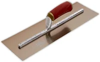 Finishing Trowel 16 X 5 Gold Permashape Broken In 1