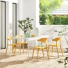 Modern Stackable Dining Chair Set, No Assembly, Plastic Chair, Patio Chair, Suitable for Indoor and Outdoor Cafes and Restaurant 5