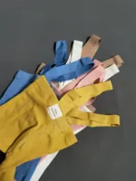 Baby Suspender Shorts INS High Waist Suspender Shorts Spanish Baby Big Ass Leggings Tight Suspenders 3