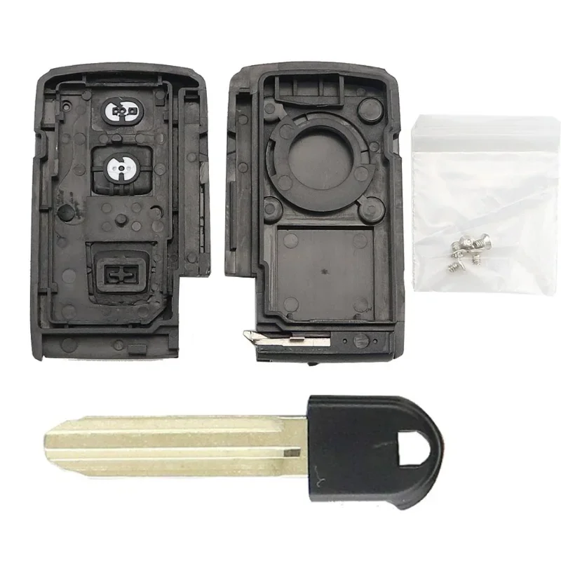 dahai Fits Toyota Prius 2004-2009 Key Fob Cover Case Shell Keyless Entry Remote Replacement With Blank Key replacement shell