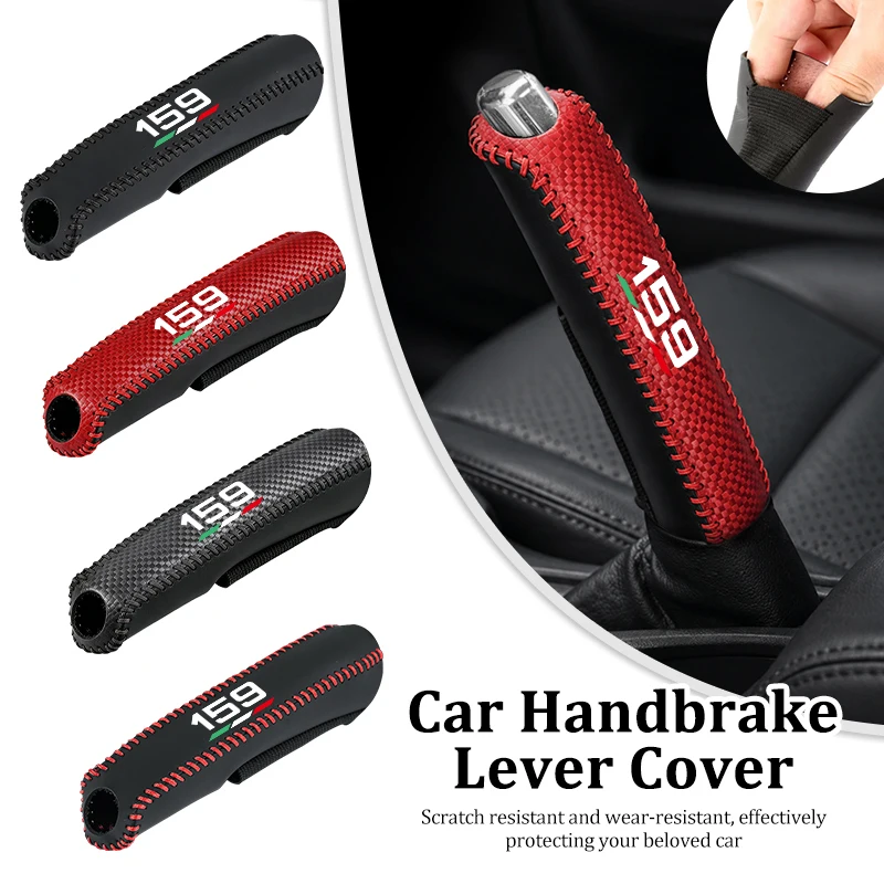 Alfa Romeo Leather Handbrake Cover Protective Sleeve Accessory