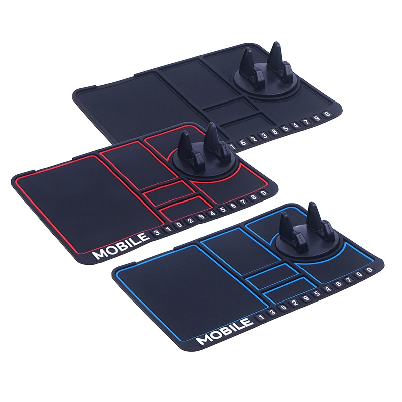360 Degree Rotating Navigation Bracket Car Dashboard Storage Pad Multifunctional Anti-Slip Mat Phone Holder