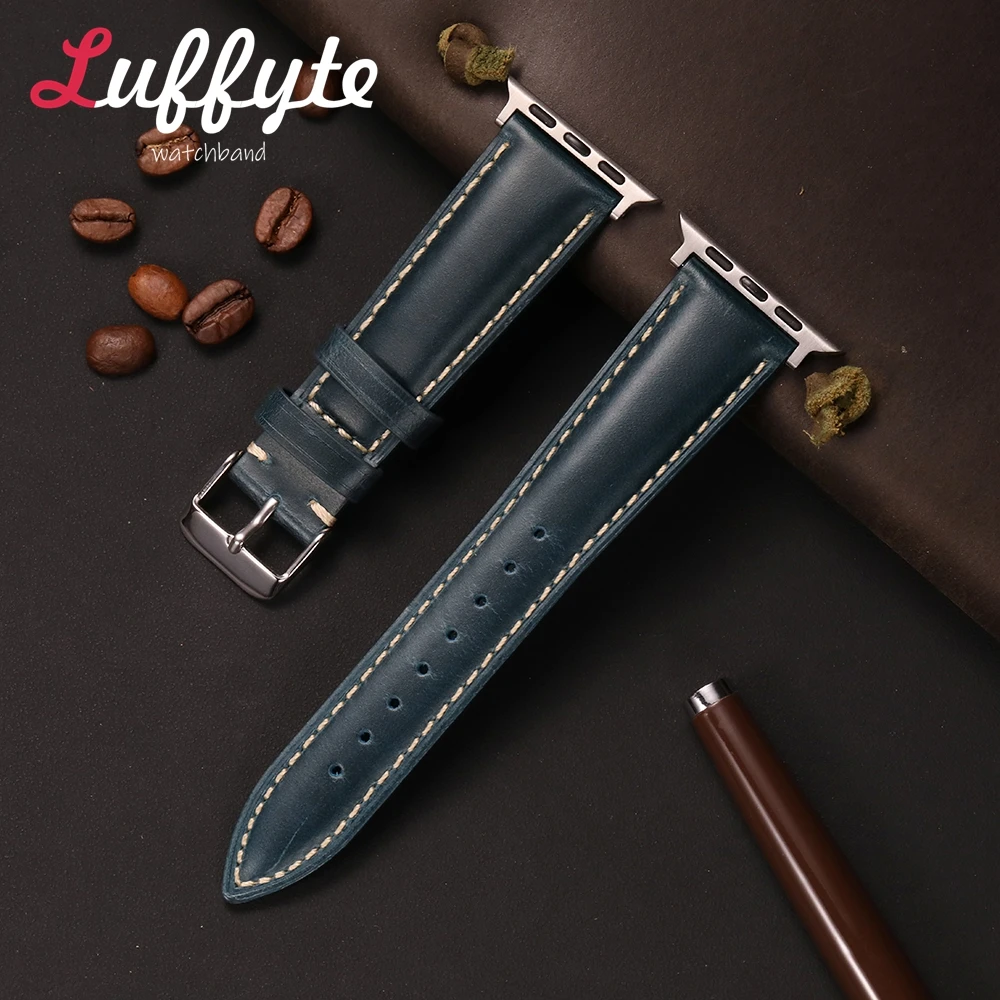 Classic Oil Wax Leather Watch Strap - Premium Vintage Design