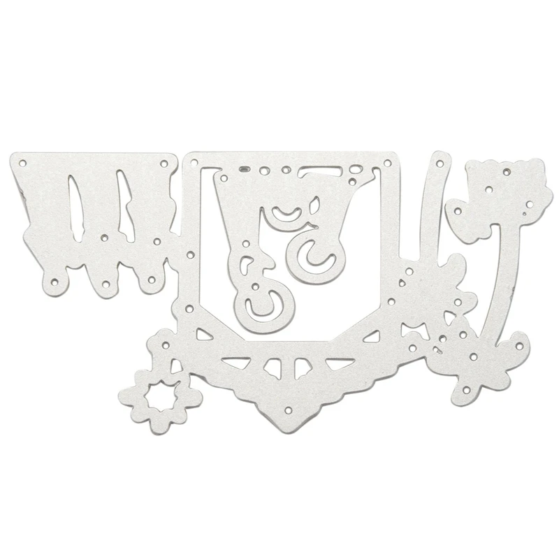 2X Fustelle Stencil Template Scrapbooking Goffratrice Goffratura Stencil Stencil, Per Sizzix Big Shot (G)