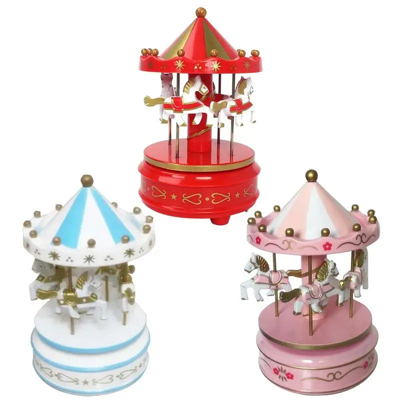 Music Box Carousel Horses Carousel Horses Musical Box Carousel