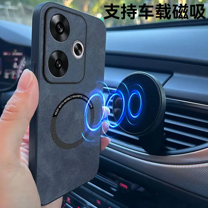 Luxury Leather Magnetic Phone Case - Shockproof Bumper