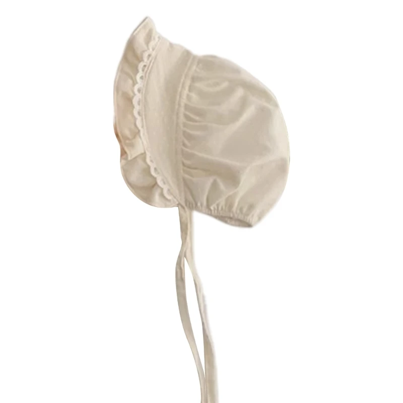 Baby Head Cover Infant Hat Baby Sun Hat Cotton Baby Hat Newborns Bonnet Christening Bonnet for Outdoor Activity Gift 5