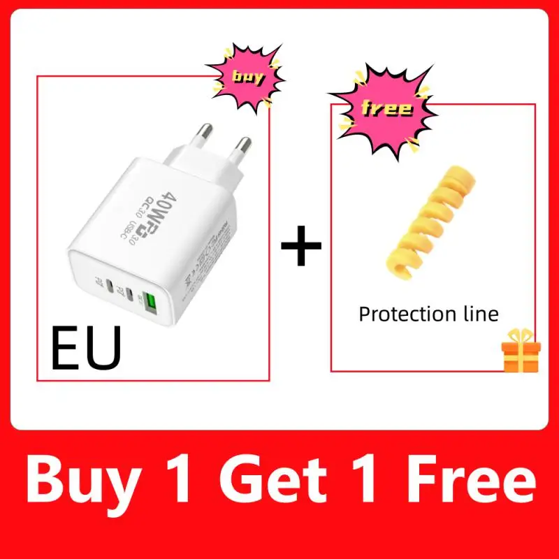 

EU/US двойной PD + USB быстрая зарядка 40 Вт Тип C порт для Apple 20 Вт Быстрая зарядка QC3.0 европейские/американские дорожные адаптеры