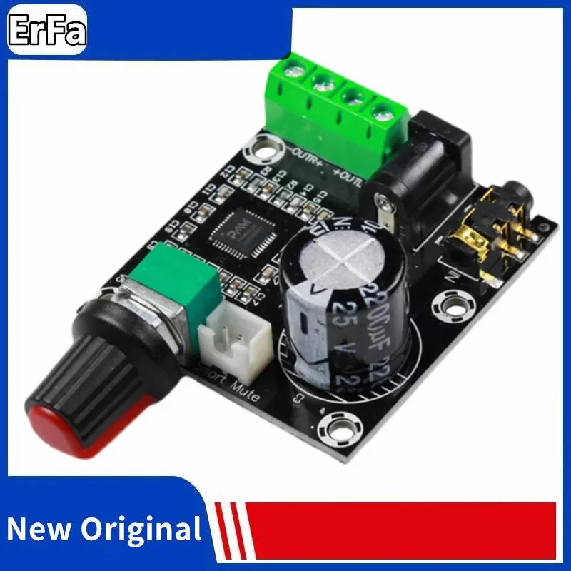 

Super Slim 2 x 15W PAM8610 Class D Digital Dual Power Audio Amplifier Board 12V black