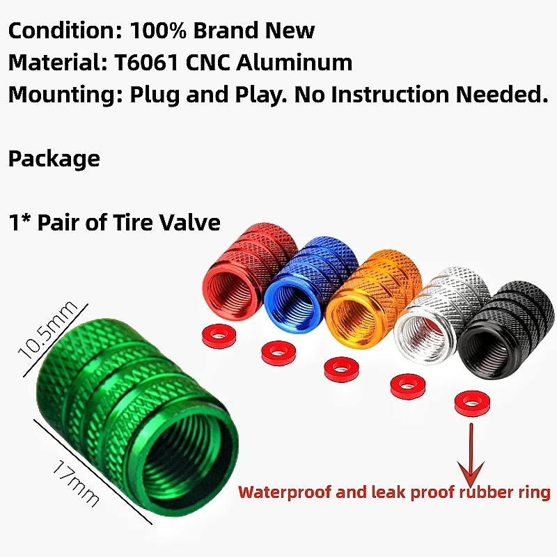 Bouchons De Valve Moto En Aluminium CNC – Pour Honda Hornet, Shadow, PCX, XADV… (lot De 2) - 7