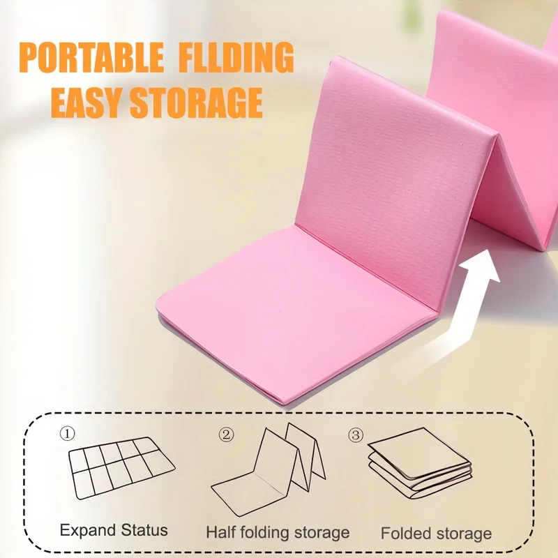 Foldable Yoga Mats Travel Non-slip Eco-friendly Lightweight Folding Exercise Mats Portable Home Gyms Out