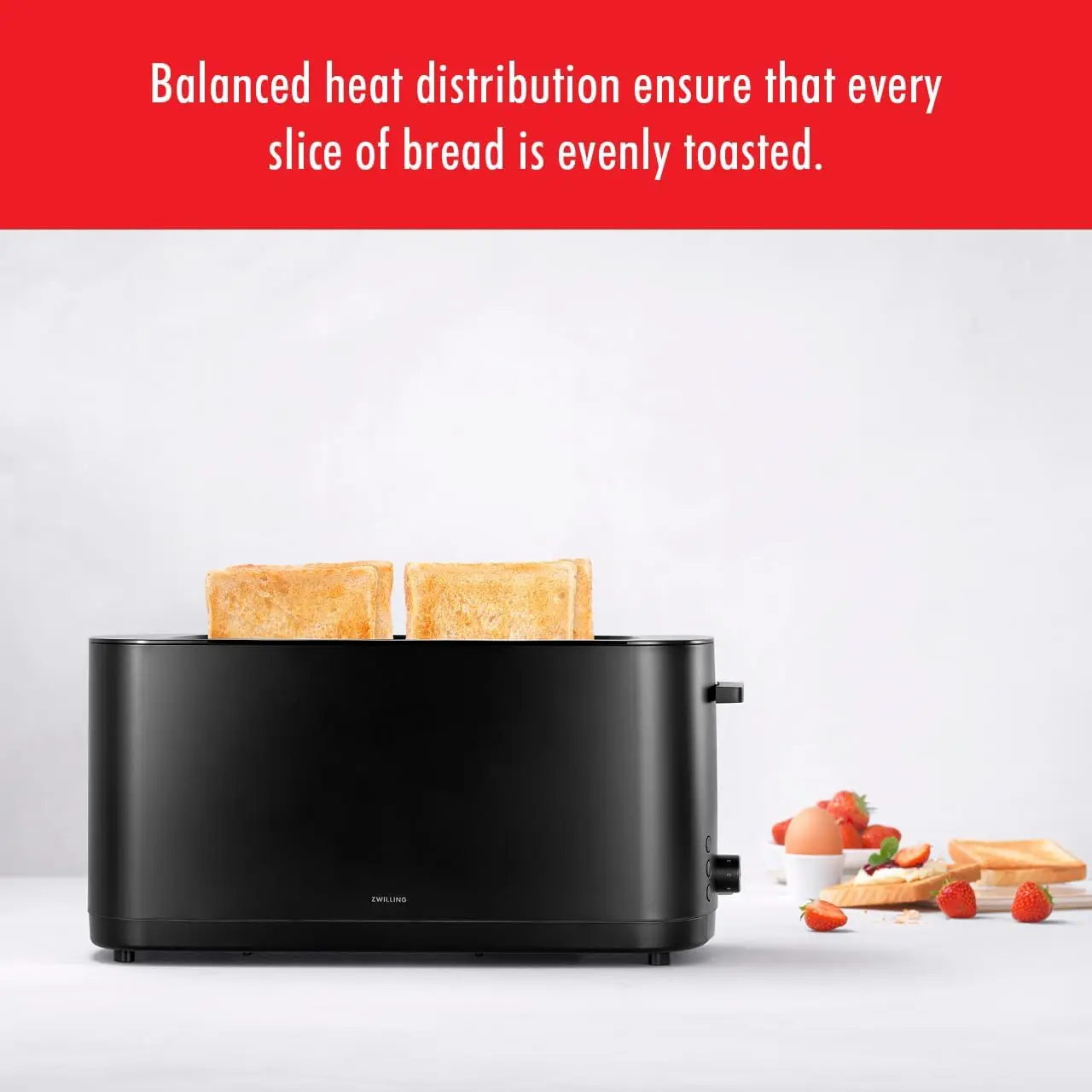 Toaster, 4 Slices with Extra Wide 1.5" Slots for Bagels, 7 Toast Settings, Even Toasting, Reheat, Cancel, Defrost, Black 3
