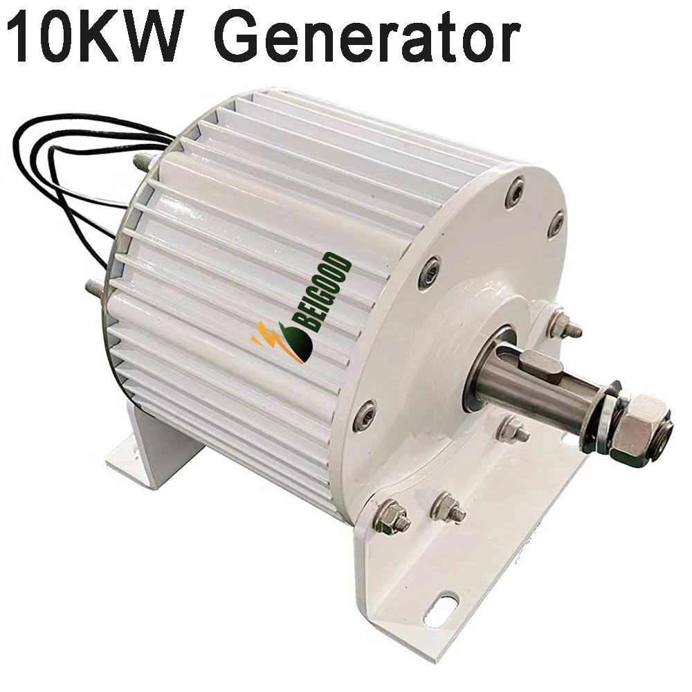 ZYLDDS Générateur D'aimant Permanent 10000w 12v 24v 48v 220v Dynamo 3 Phases Alternateur AC sans Engrenage pour éolienne Horizontale Verticale,12V