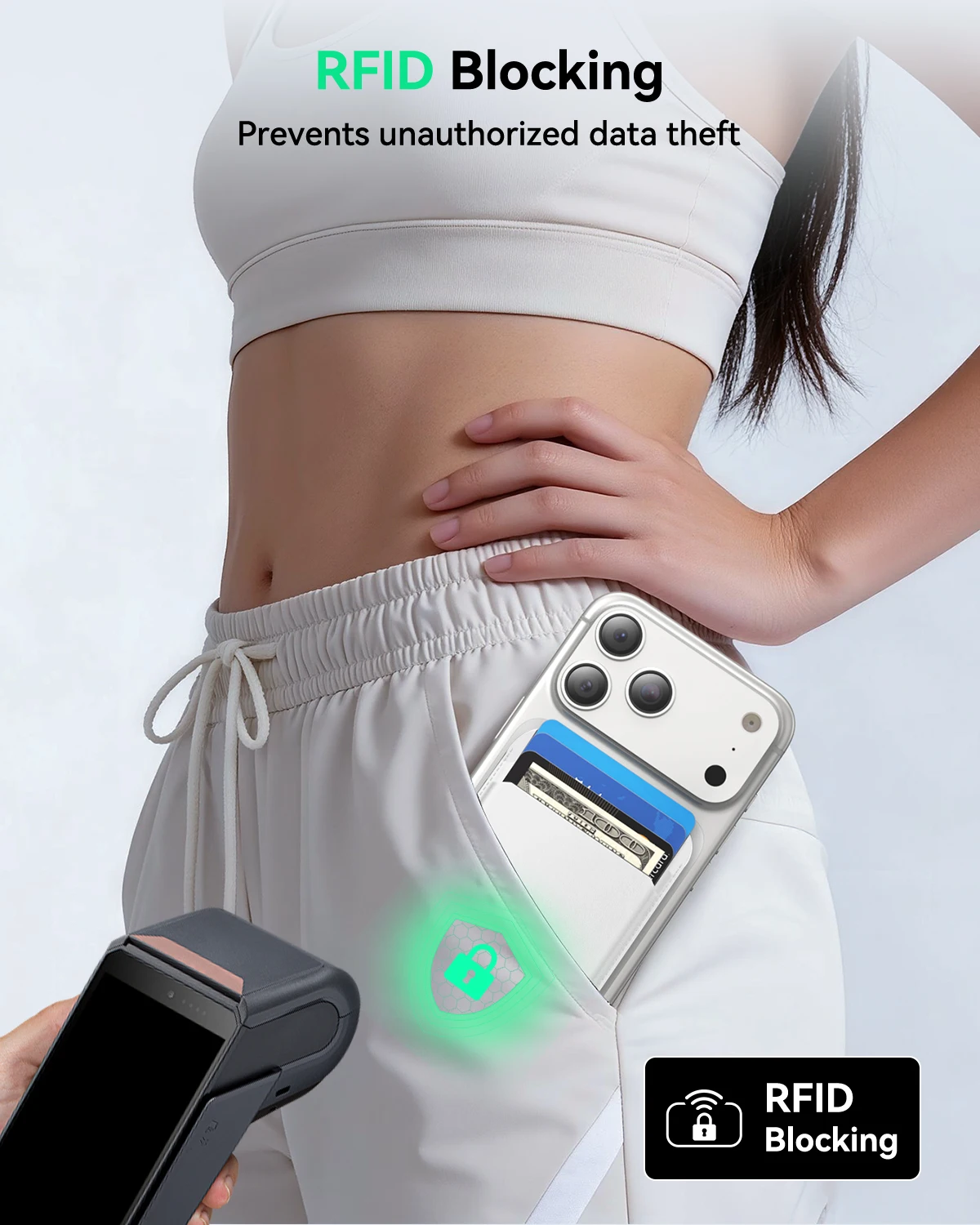 MagSafe 스탠드형 지갑, 5개 카드 수납, 아이폰 17/16/15/14/13/12 Pro Max Plus Air 시리즈용 슬림 가죽 마그네틱 지갑