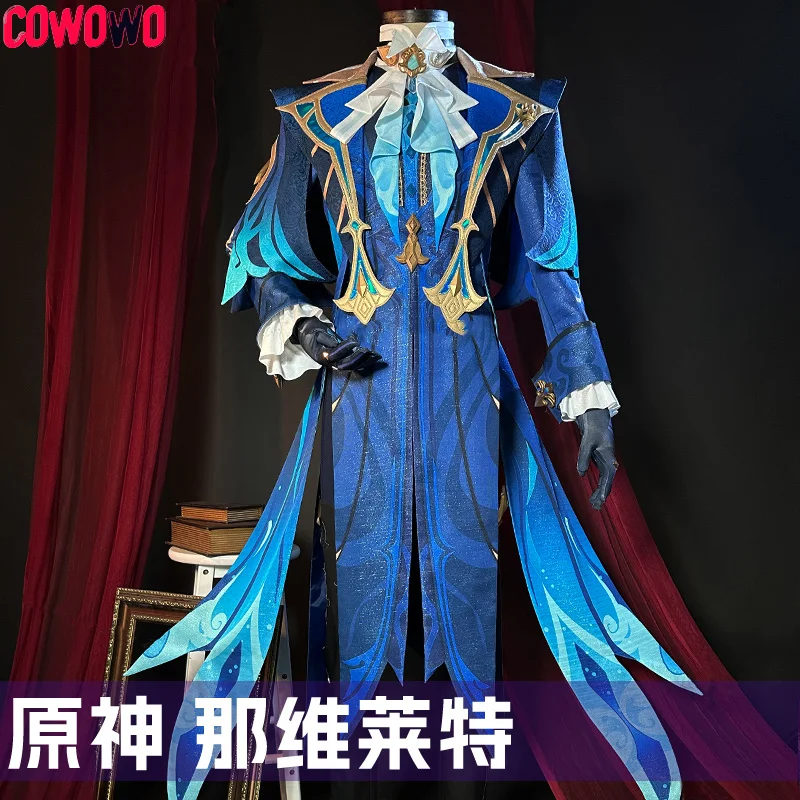 

COWOWO Genshin Impact Neuvillette Judge Game Suit Gorgeous Handsome Cosplay Costume Halloween Party Role Play Outfit XS-XXL