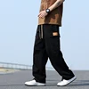 Spring New Wide Leg Washing Jean Cargo Pants Men Street Trousers Neutral Solid Color Loose Casual Thin summer pants Big Size 8xl 6