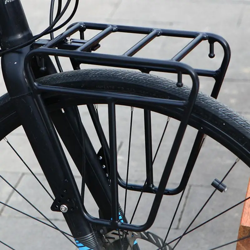 Porte-bagages Avant Vélo En Alu – Support Solide Pour Sacoche, Charge Max 25 Kg