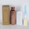 800ML Electroplated Copper Water Bottle​ ​One-Click Open Lid​ Anti-Slip​ ​Hammer Pattern Bottle​ Sports Water Bottle 3