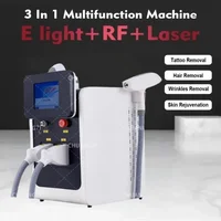 NEW 2025 Trend 3 In 1 Portable Multifun ction Beauty Machine Laser Hair Tatoo Removal Machine IPL+RF+Nd Yag Laser Machine 2