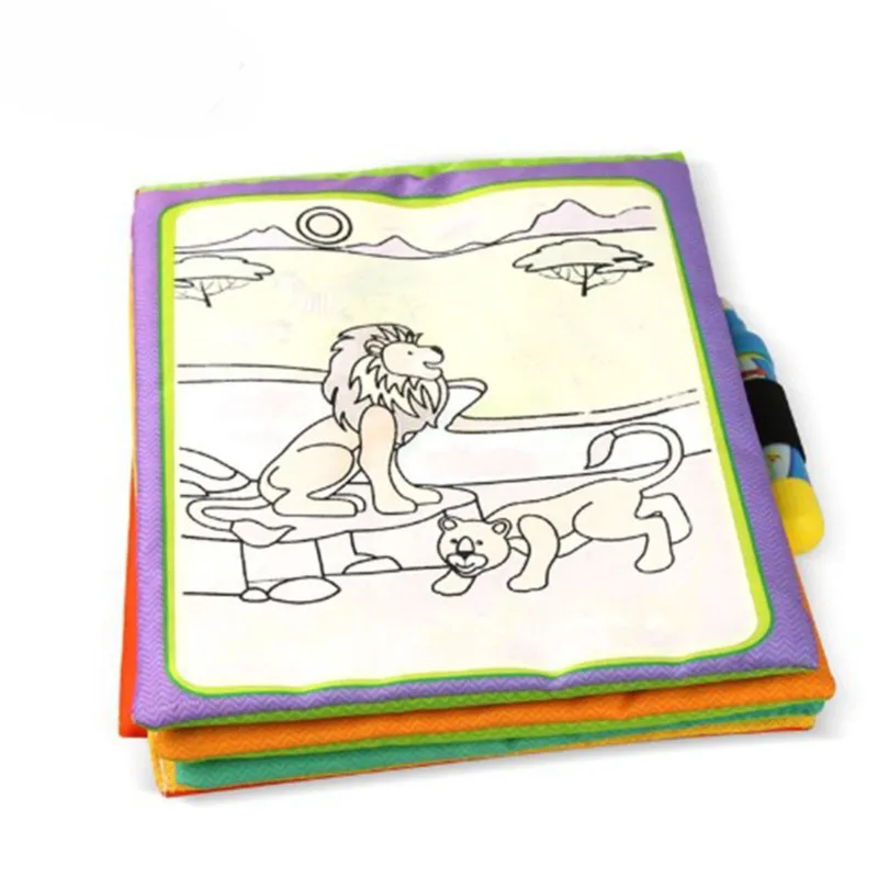 Water Coloring Mat Animals Cloth Magic Water Drawing Painting Book Doodle Book Children Baby Early Educational Toy