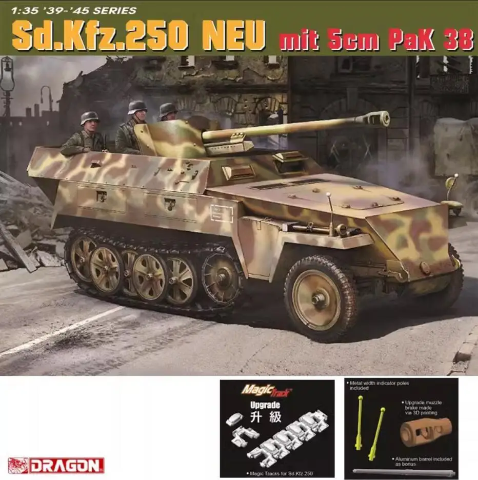 

DRAGON 6884 1/35 Scale Sd.Kfz.250 NEU mit 5cm PaK 38 Model Kit