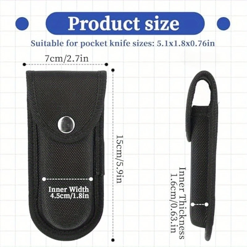 Knife Cover Nylon Oxford Set Folding Packaging Case Flashlight Holder EDC Pliers Scabbard Portable Pouch Bags