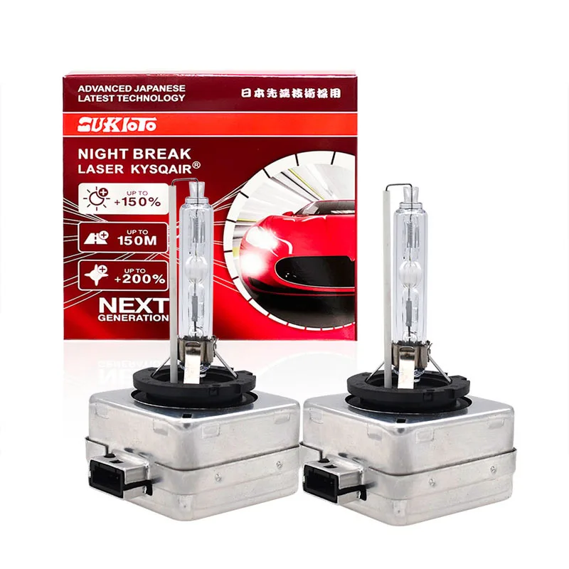 2PCS SUKIOTO GENUINE JAPAN DOT D1S 35W Xenon HID Bulbs D2S D2R D4R D4S D3S XENON Super Vision 35W HID XENON BULBS